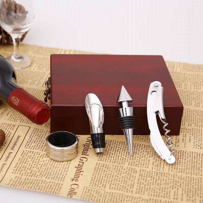 wood wine sets good packaging supplier wine sets opener /corkscrew